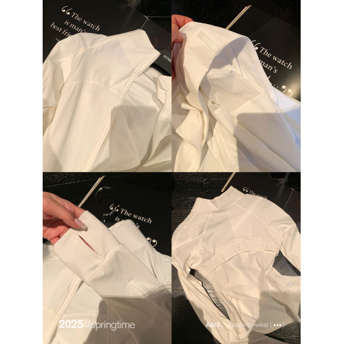 SUNONEONE UPF50+防紫外線立領親膚防曬服女春季修身顯瘦長袖外套