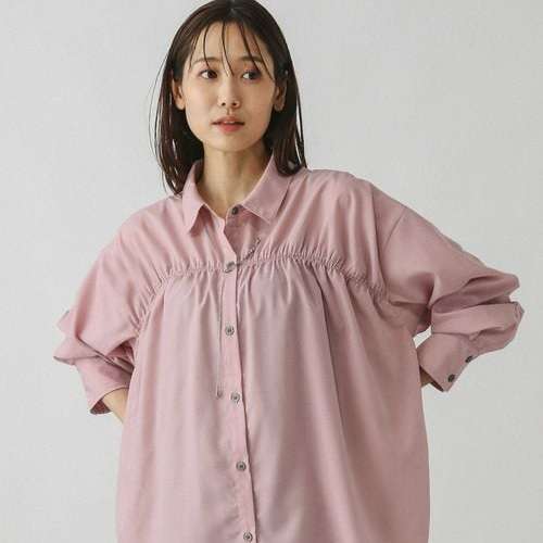 D130101日單新款客供料單排釦寬鬆顯瘦好搭配女氣質甜美長袖襯衫