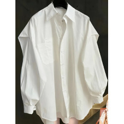 冬款女裝2026年新款松弛感襯衫韓系初冬穿搭冷淡系高級感法式襯衣