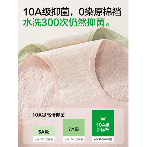 貓人高腰收腹內褲女士純棉2026新款全棉抗菌襠無痕全包臀女式短褲