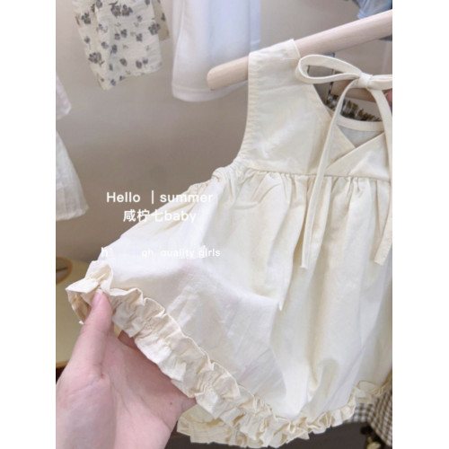 女寶寶背心防蚊褲套裝2025夏季新款小女孩夏裝女小童韓版兩件套潮