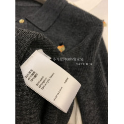 手感軟糯細膩，甄選超細羊毛！法式Polo領刺綉珠片羊毛針織開衫女