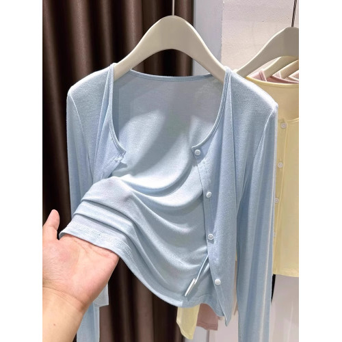 大碼微胖mm防曬開衫女夏季薄款罩衫外搭冰絲針織披肩短外套配裙子