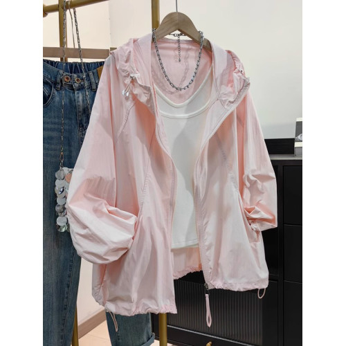 輕薄透氣冰感防曬衣女夏季新款韓版休閒大碼戶外運動衫登山服外套