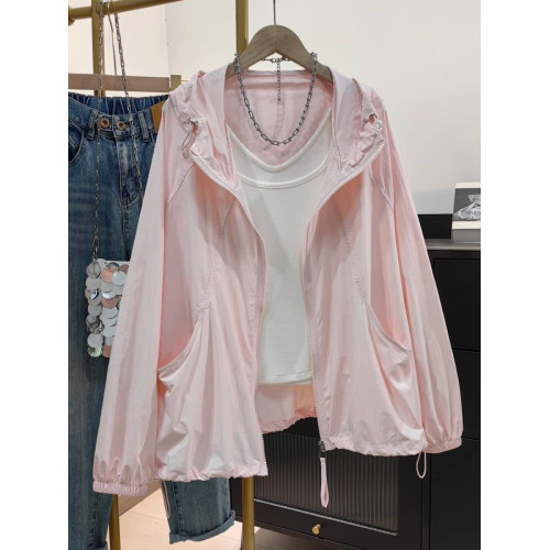 輕薄透氣冰感防曬衣女夏季新款韓版休閒大碼戶外運動衫登山服外套