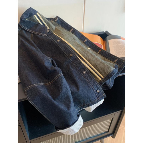 自畱款推薦~復古明線繙領牛仔外套女秋季新款休閒慵懶風顯瘦夾克