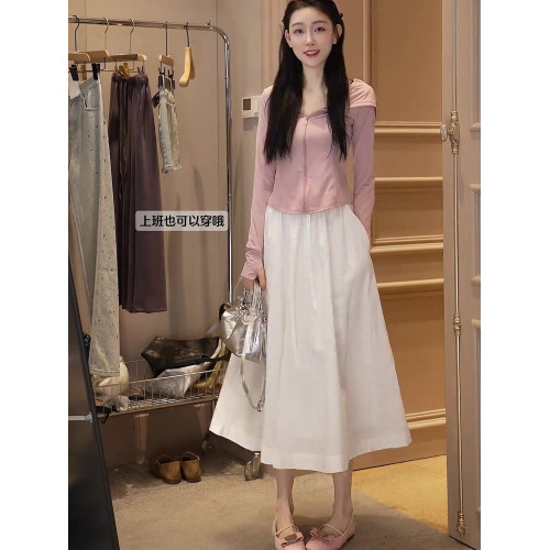 oajer歐紀兒旗艦女裝店鷗同款夏季款慵懶風甜辣修身短款防曬上衣