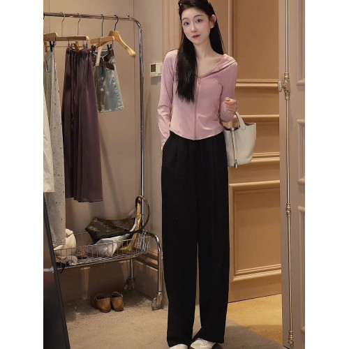 oajer歐紀兒旗艦女裝店鷗同款夏季款慵懶風甜辣修身短款防曬上衣