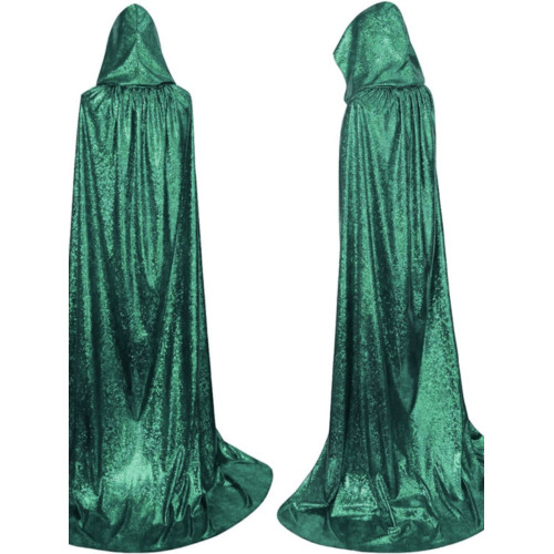 成人角色鬥篷扮演萬聖節亮面披風舞台演出舞台演出服裝連帽長披肩