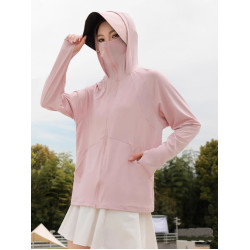 冰絲防曬衣女夏2025新款薄款防紫外線外套百搭透氣騎車防曬服開衫