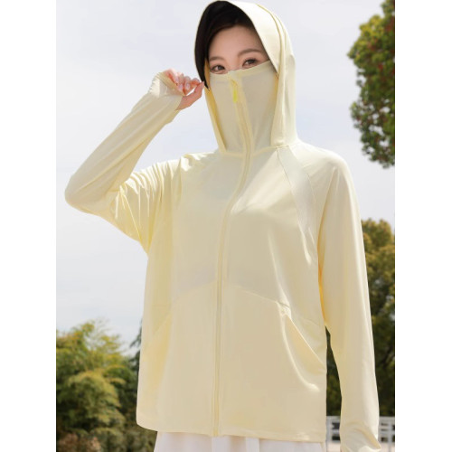 冰絲防曬衣女夏2025新款薄款防紫外線外套百搭透氣騎車防曬服開衫