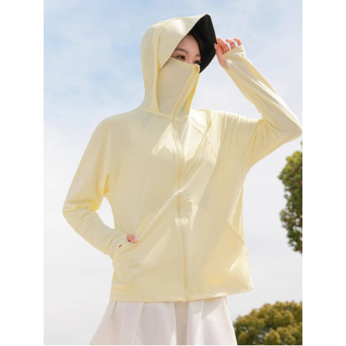 冰絲防曬衣女夏2025新款薄款防紫外線外套百搭透氣騎車防曬服開衫