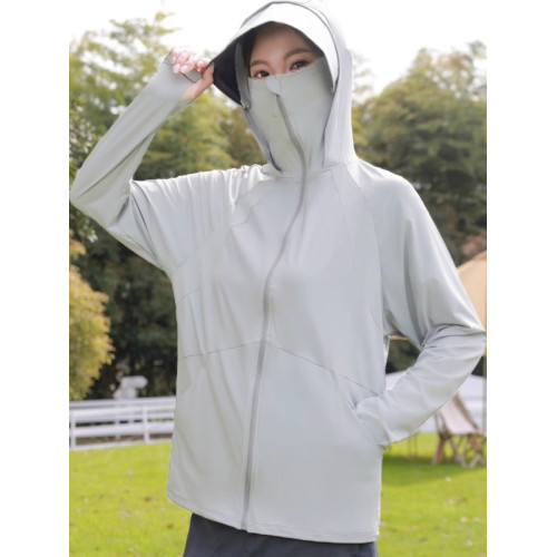 冰絲防曬衣女夏2025新款薄款防紫外線外套百搭透氣騎車防曬服開衫