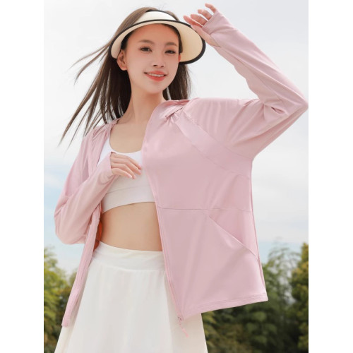 冰絲防曬衣女夏2025新款薄款防紫外線外套百搭透氣騎車防曬服開衫