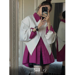 2024新款法式套裝女士設計感小衆襯衫高級感不規則氣質罩衫兩件套