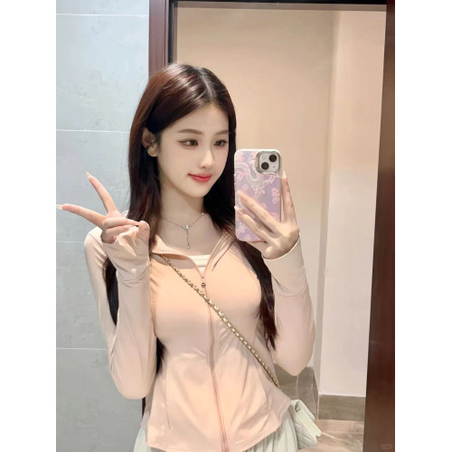 2025新款防紫外線修身運動防曬衣女UPF50+春夏冰絲速乾透氣防曬服