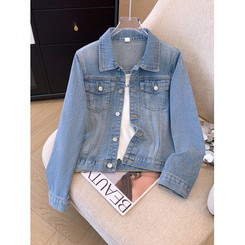 廣州十三行韓貨爆款上衣外套女春秋款2025新款小個子修身牛仔夾克