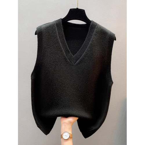 歐貨折釦撤櫃女裝剪標馬甲背心外套坎肩針織毛衣外搭寬鬆馬夾