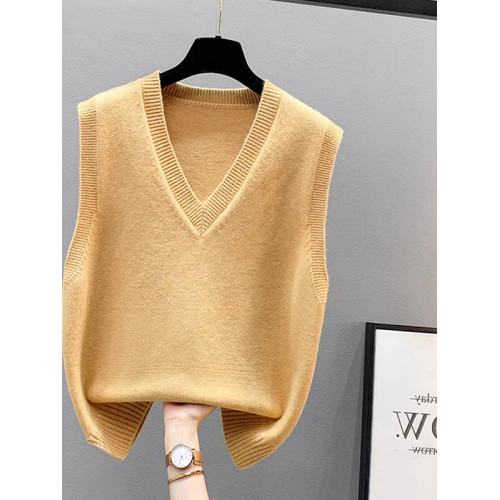 歐貨折釦撤櫃女裝剪標馬甲背心外套坎肩針織毛衣外搭寬鬆馬夾