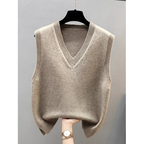 歐貨折釦撤櫃女裝剪標馬甲背心外套坎肩針織毛衣外搭寬鬆馬夾