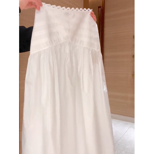 2026年夏新款法式套裝顯瘦後背綁帶小衆設計長袖襯衫+白色半身裙