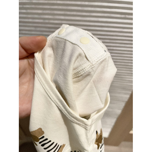 嬰兒連體衣夏季薄款短袖無骨哈衣純棉衣服中開肩開寶寶爬服空調服