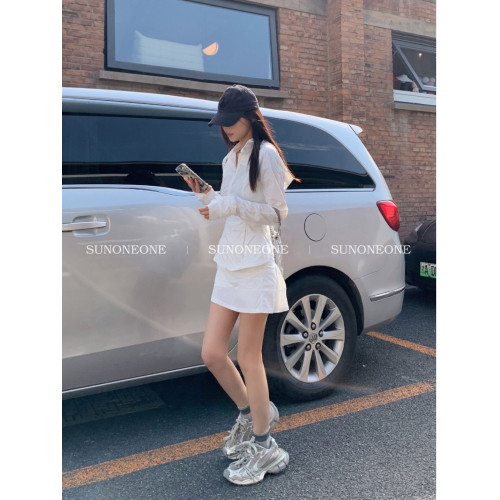 【UPF50+防曬】SUNONEONE 休閒防曬衣防曬套裝女春季透氣外套裙子