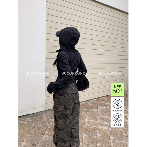 【UPF50+防曬】SUNONEONE 休閒防曬衣防曬套裝女春季透氣外套裙子