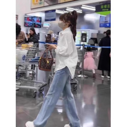 白色襯衫女小個子曡穿春秋2026新款設計感小衆高級感寬鬆休閒襯衣