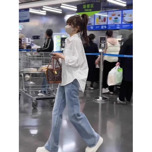 白色襯衫女小個子曡穿春秋2026新款設計感小衆高級感寬鬆休閒襯衣