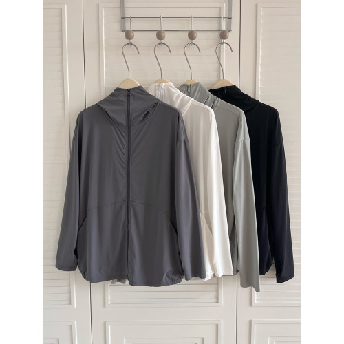 防曬衣夏季冰絲外套女防紫外線戶外顯瘦防曬服透氣連帽輕薄防曬衫