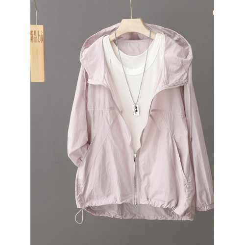 2025夏季新款輕薄透氣防曬衣女長袖連帽防曬服寬鬆休閒罩衫女上衣 2025夏季新款輕薄透氣防曬衣女長袖連帽防曬服寬鬆休閒罩衫女上衣