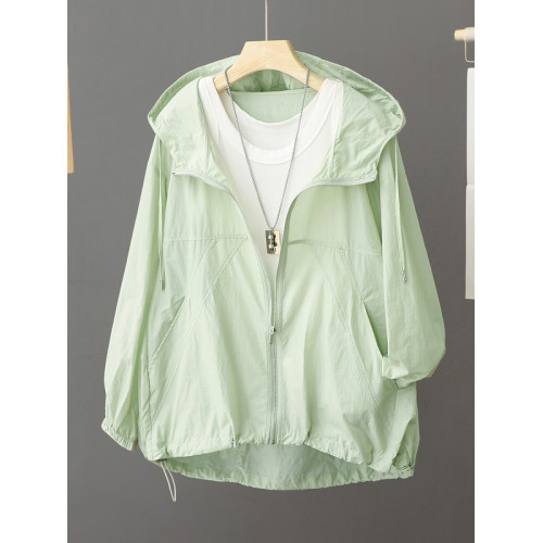 2025夏季新款輕薄透氣防曬衣女長袖連帽防曬服寬鬆休閒罩衫女上衣 2025夏季新款輕薄透氣防曬衣女長袖連帽防曬服寬鬆休閒罩衫女上衣