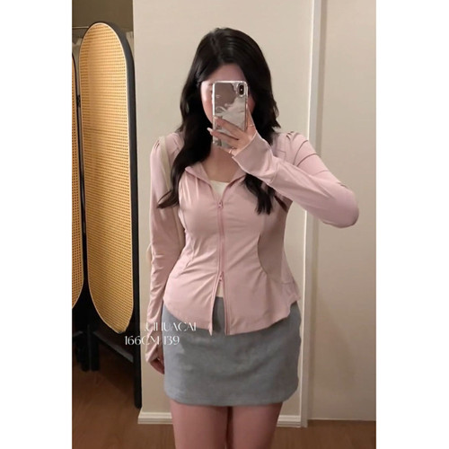 夏日穿搭涼感防曬衣運動開衫薄款外套女裝大碼微胖mm顯瘦上衣外搭