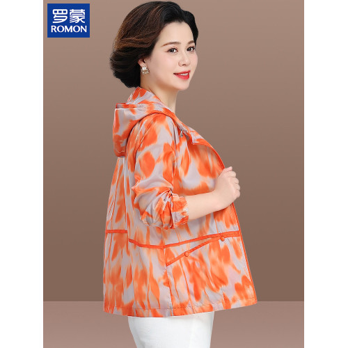 羅矇媽媽春裝防曬衣服中年短款外套薄新款中老年女春夏季洋氣上衣 羅矇媽媽春裝防曬衣服中年短款外套薄新款中老年女春夏季洋氣上衣