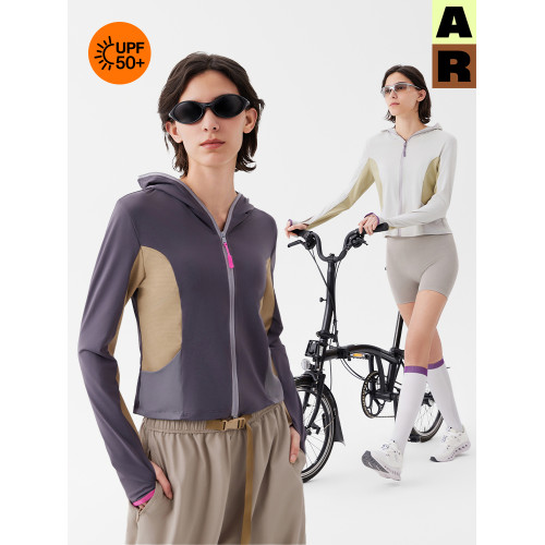 【季末折釦】AR撞色防曬衣女防曬服UPF50+透氣春秋外套防曬褲女士