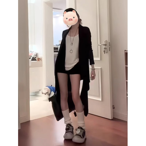 黑色中長款防曬服外套女夏季2026新款披肩外搭氣質超好看長袖上衣