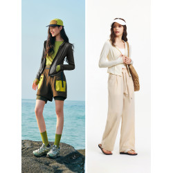 防曬外套|森馬外套女短款防曬衣2025新款夏季修身運動戶外夾克