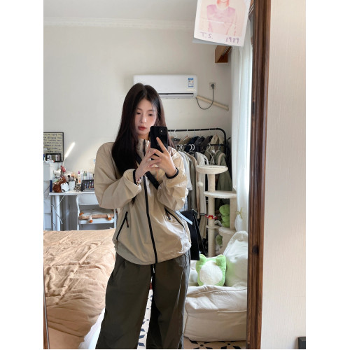 日系薄款防曬衣女夏季2024新款戶外防紫外線百搭速乾登山服外套