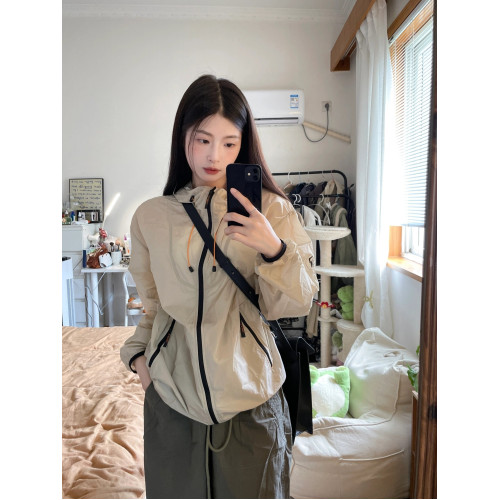日系薄款防曬衣女夏季2024新款戶外防紫外線百搭速乾登山服外套