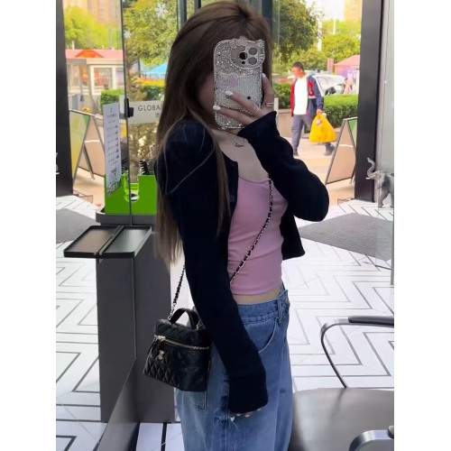 春季韓版氣質百搭顯瘦吊帶背心女設計感小衆別致減齡長袖開衫上衣 春季韓版氣質百搭顯瘦吊帶背心女設計感小衆別致減齡長袖開衫上衣