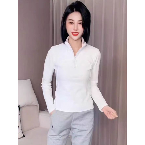 歐貨半高領拉鍊長袖T恤女2026春季新款修身顯瘦上衣超好看打底衫 歐貨半高領拉鍊長袖T恤女2026春季新款修身顯瘦上衣超好看打底衫