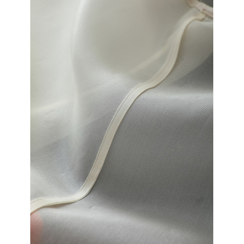 JI簡高奢~真絲桑蠶絲歐根紗 燈籠袖無釦寬鬆時尚防曬服女 SY0515