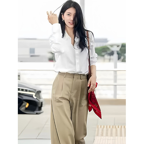 高級小資小上衣白襯衫女高級感輕奢減齡洋氣長袖不易皺襯衣內搭秋 高級小資小上衣白襯衫女高級感輕奢減齡洋氣長袖不易皺襯衣內搭秋