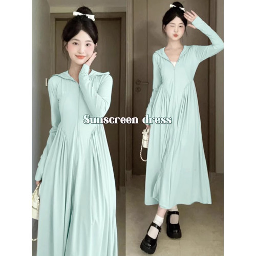 防曬衣長款全身防曬裙女款夏季2025新款防曬服套裝外套冰絲小個子