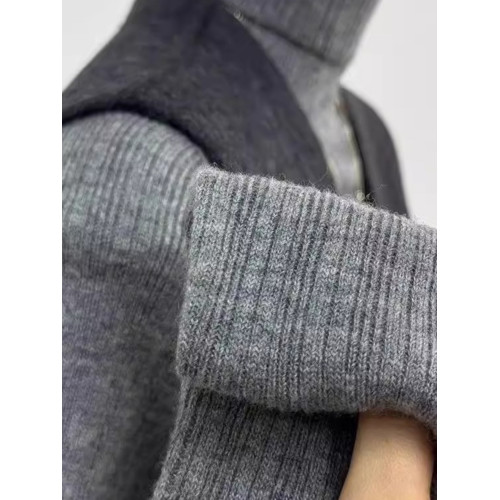 原單專櫃撤廻女裝歐貨修身高領針織打底秋冬內搭長袖毛衣內搭