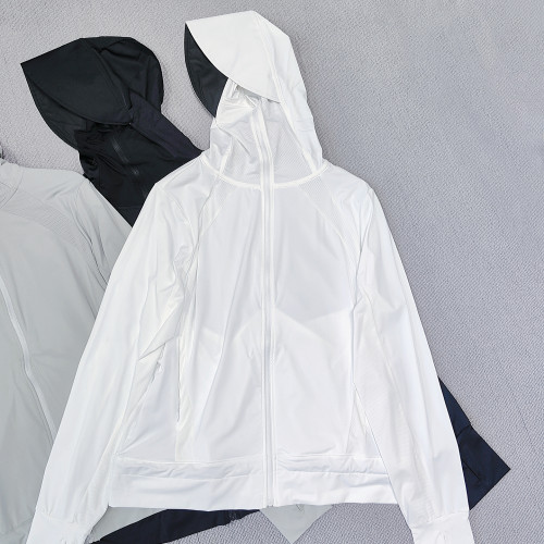 特！戶外原紗防曬服女新款冰感防紫外線輕薄可攜式黑膠大帽簷防曬衣