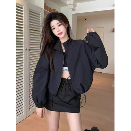 復古立領防曬衣2025夏新款輕薄透氣外套女士休閒百搭短款防曬上衣