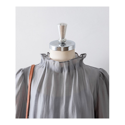 法式花苞領氣質長袖襯衫女春季新款高級感復古宮廷風雪紡洋氣上衣 法式花苞領氣質長袖襯衫女春季新款高級感復古宮廷風雪紡洋氣上衣