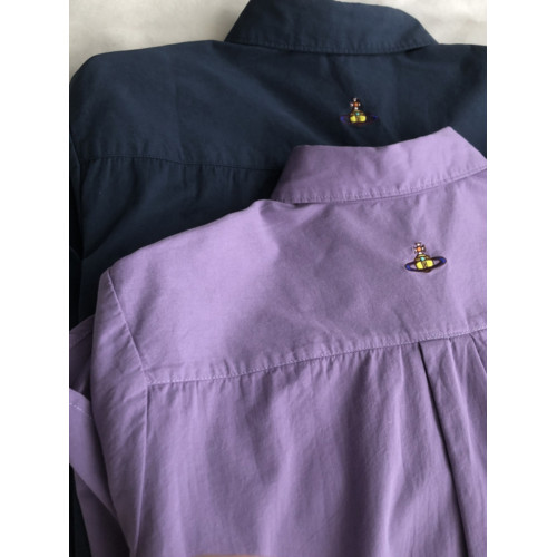 快樂星球 復古小刺綉秋季襯衫女polo百搭通勤韓版長袖開衫襯衣新